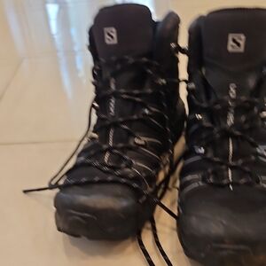Salomon Black and Gray Outdoor Boots